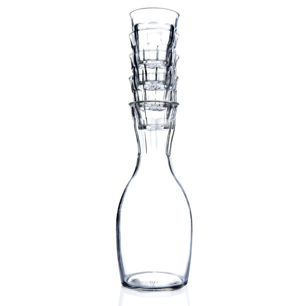 RICARD pastis water carafe decanter plus matching glass by Oliver