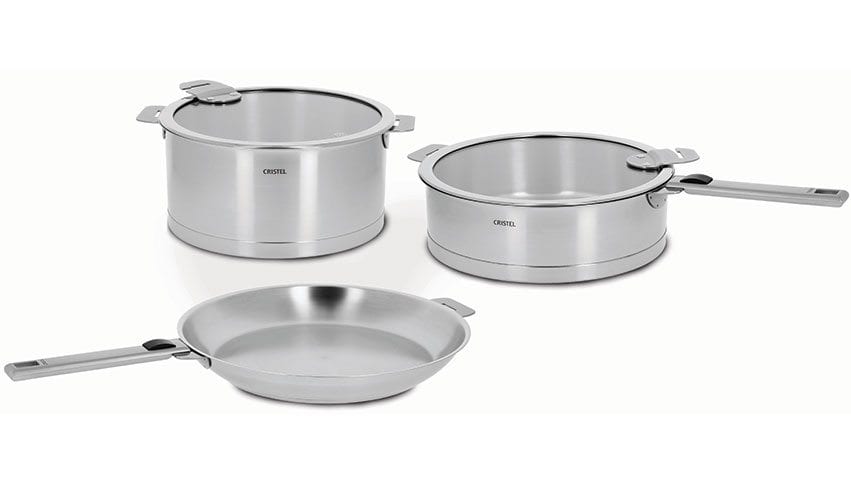 Stainless Steel Smart Cookware with Removable Handle Cookware Set