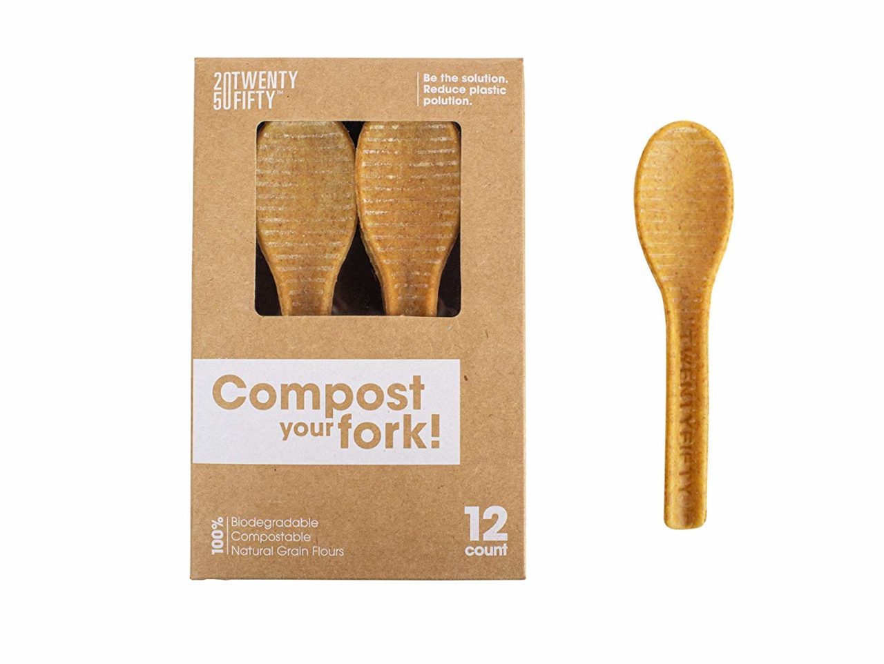  Compostable Spoon,100 Biodegradable Silverware For