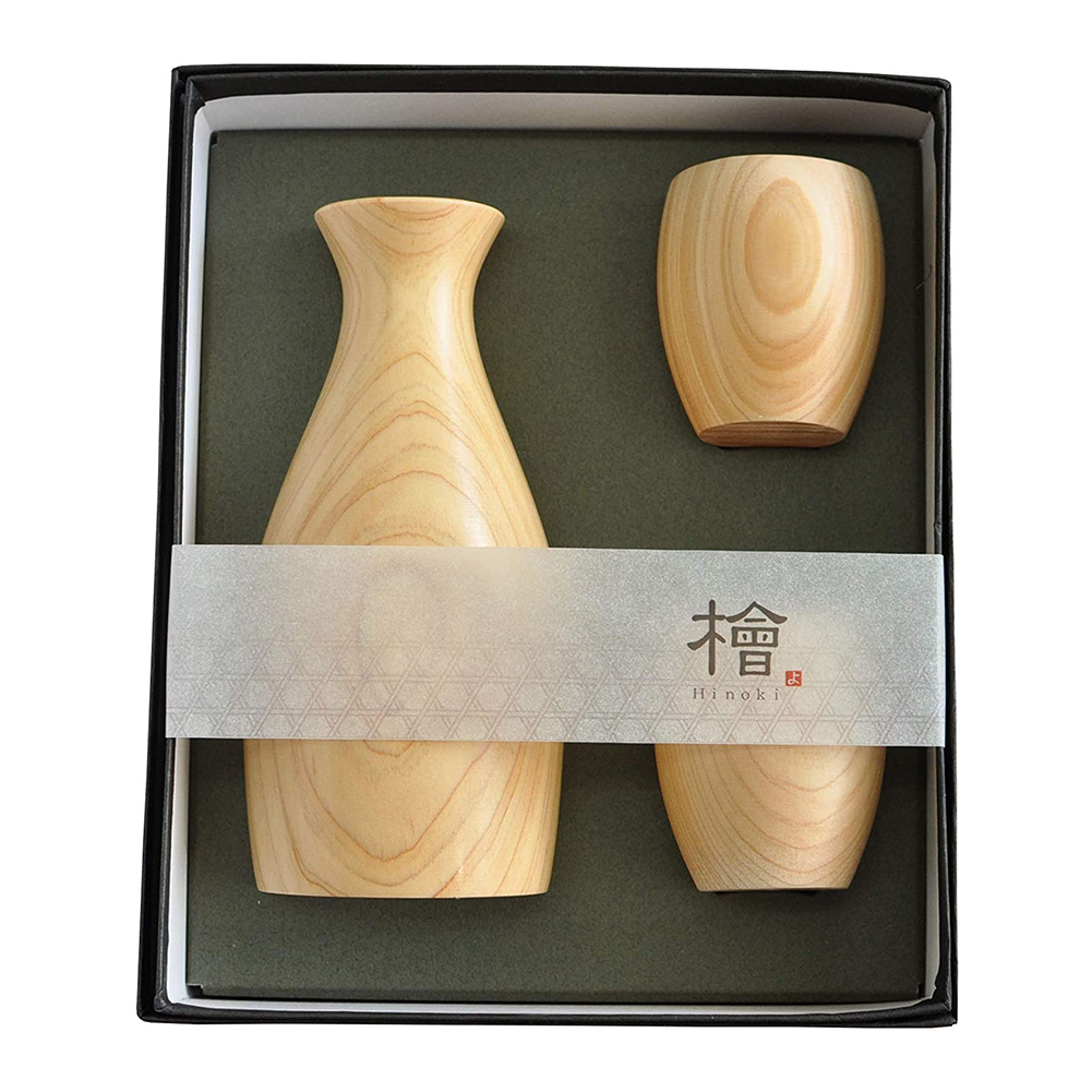 Hinoki Traditional Sake Set